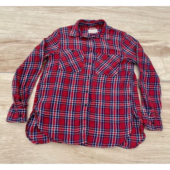 Denim & Supply Ralph Lauren Red Plaid Shirt RL Utility Women's Sz. S/P - Picture 1 of 4